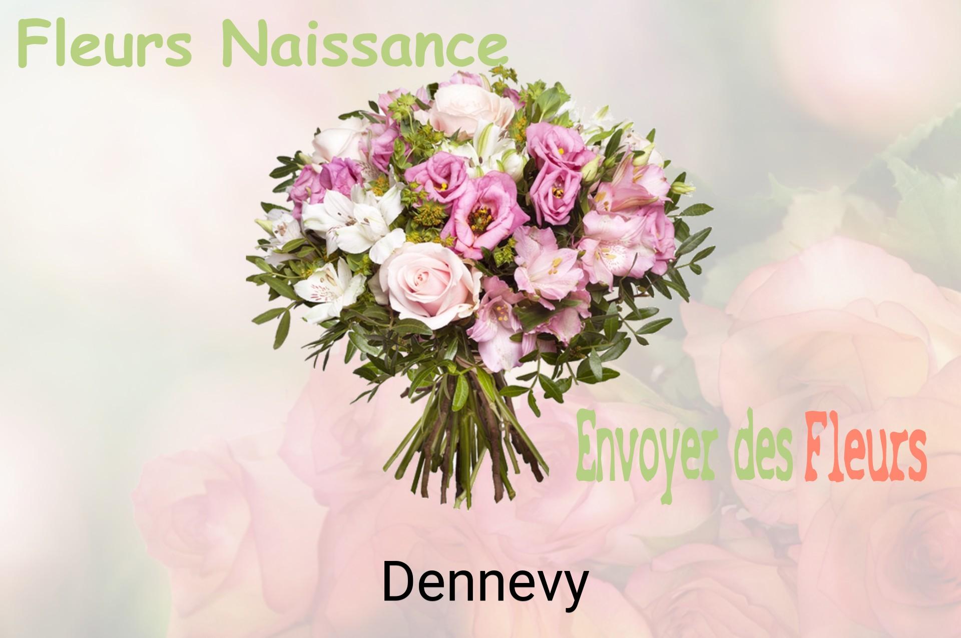 Bouquet de fleurs de naissance livré à Dennevy